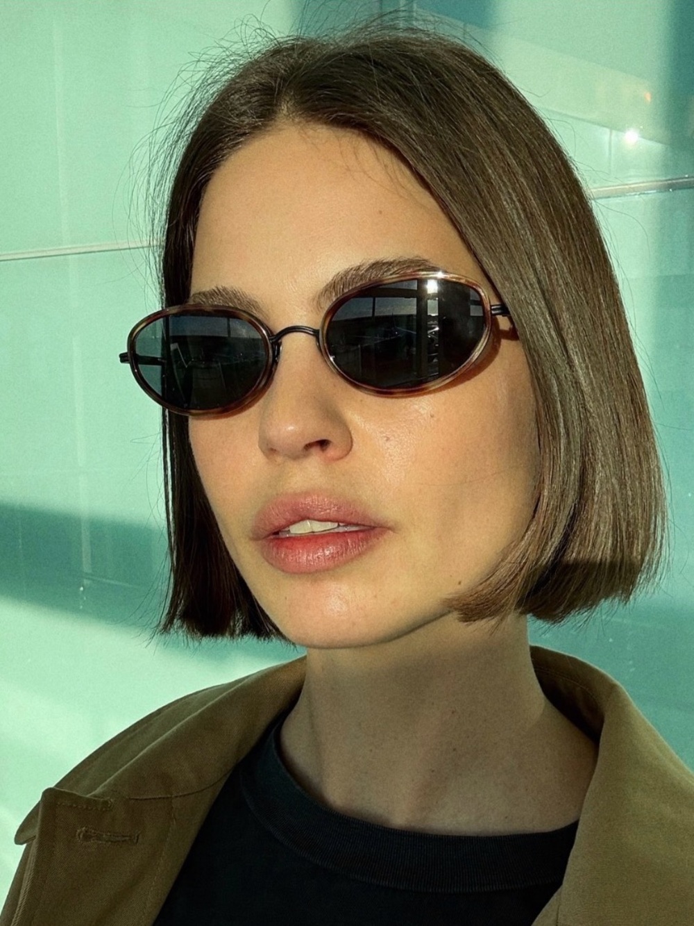 VEHLA Reign Tort Smoke Oval Sunglasses NWOT Blogger Favorite